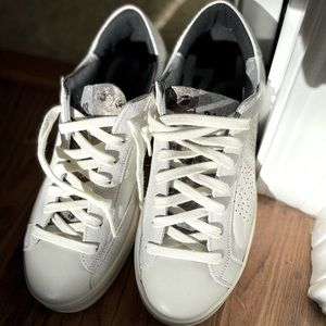 Brand new, never worn P448 leather sneakers